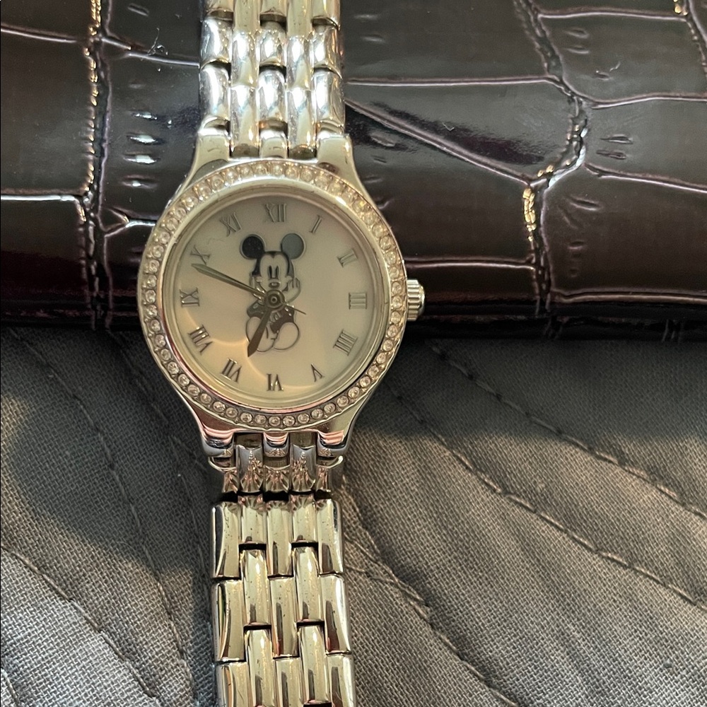 Silver Mickey Mouse Watch